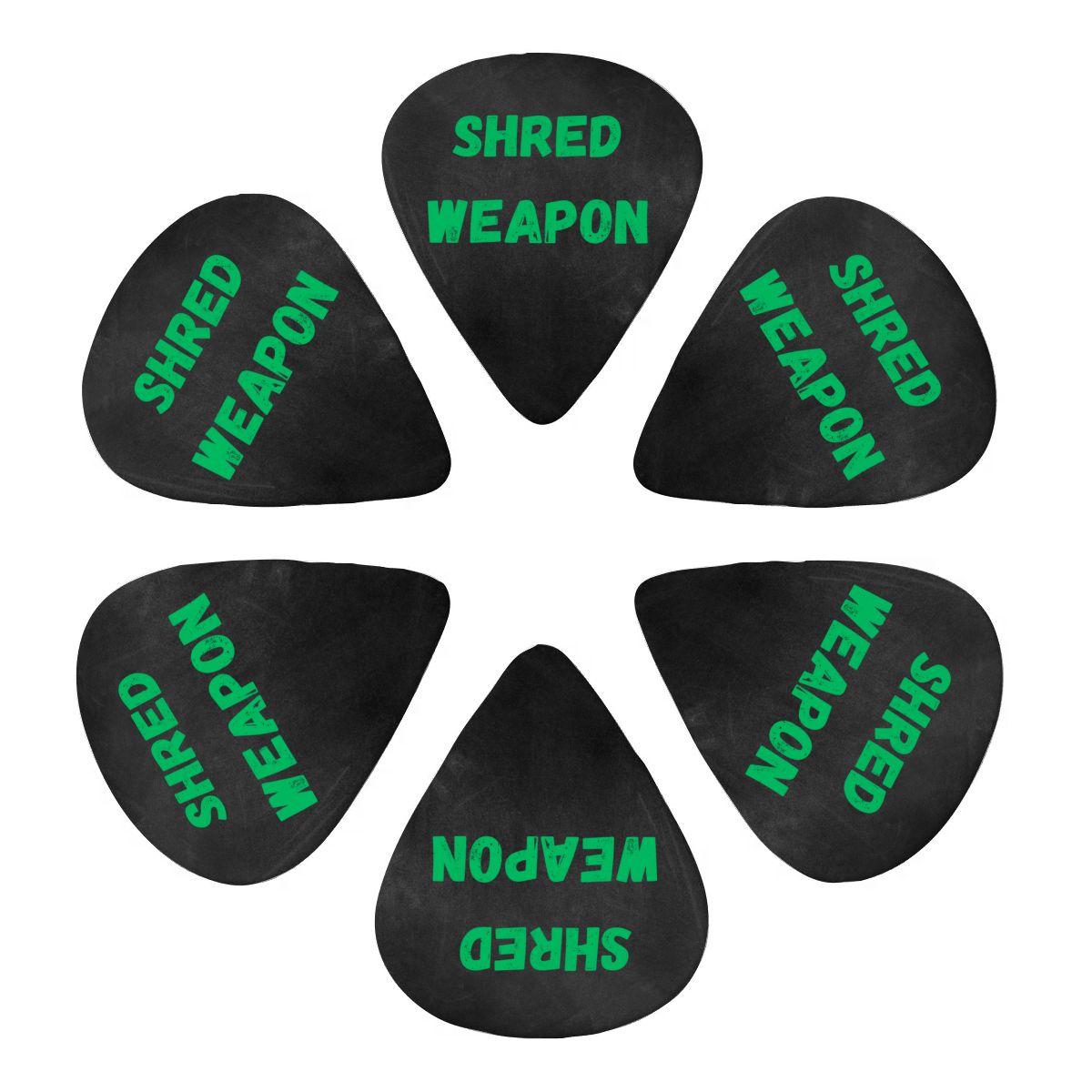 Shred Weapon Guitar Pick 6 pcs