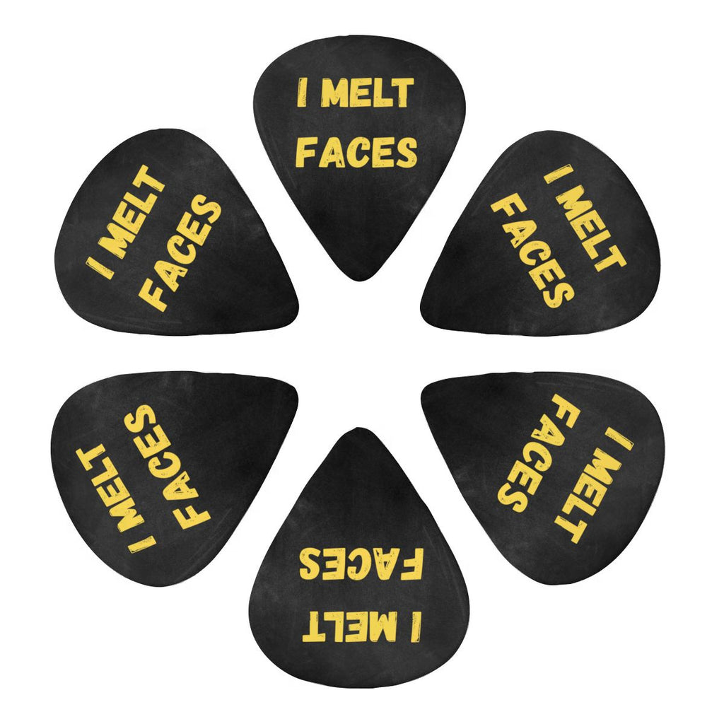 "I Melt Faces" Guitar Pick 6 pcs